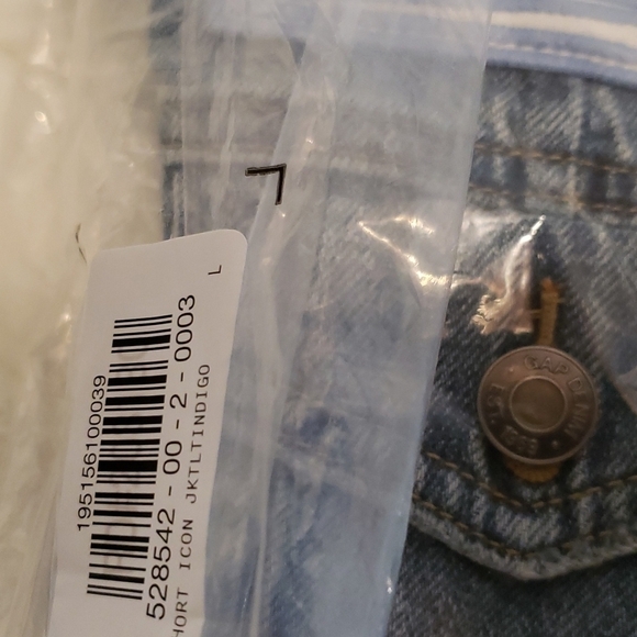 NWT gap jean jacket washed denim finish USA - Picture 13 of 16